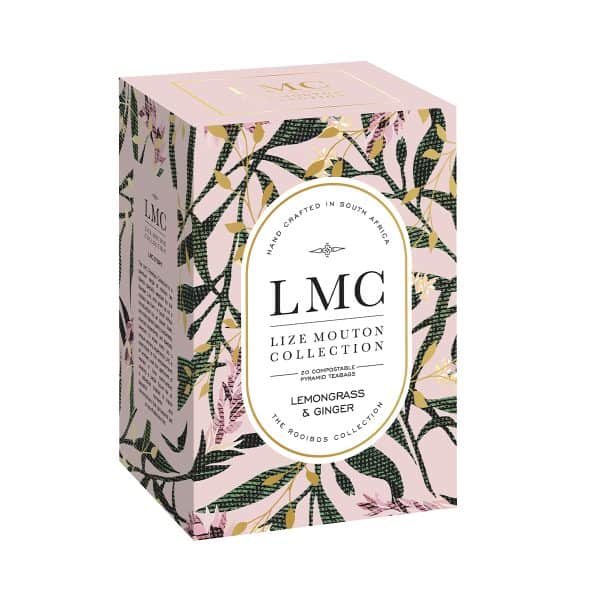 Lize Mouton Collection 20 Teabags Box - Lemongrass and Ginger Rooibos Tea