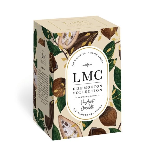 Lize Mouton Collection 20 Teabags Box - Hazelnut and Chocolate Rooibos Tea