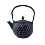 LMC Cast Iron Teapot - Black and Gold (1200ml)