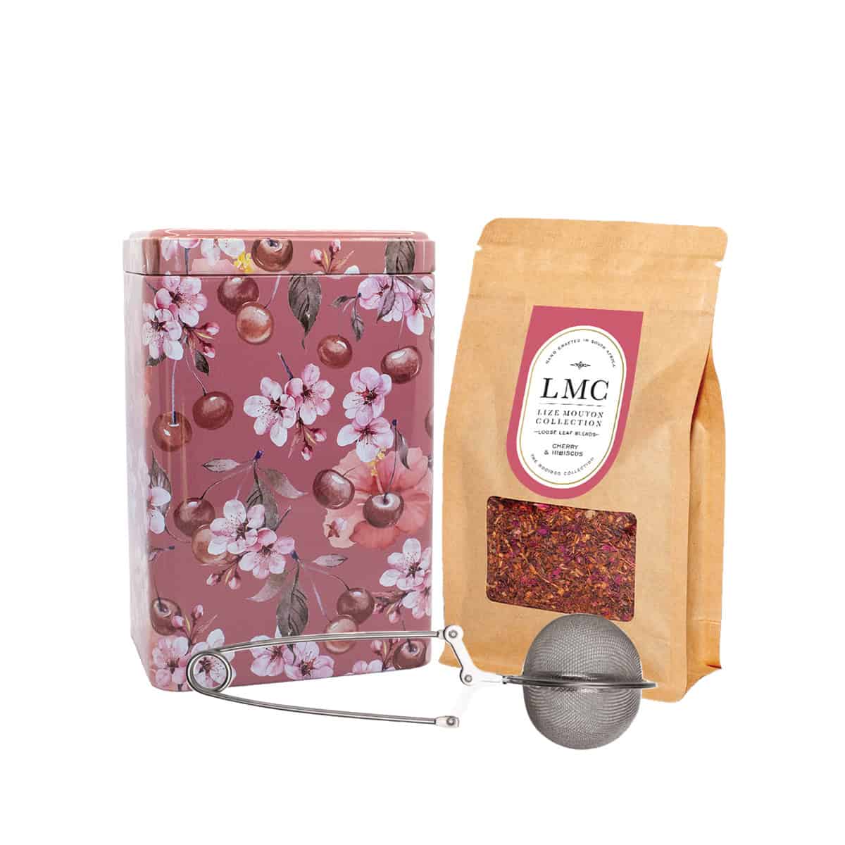 LMC Cherry and Hibiscus Loose Leaf Tea Combo (100g)