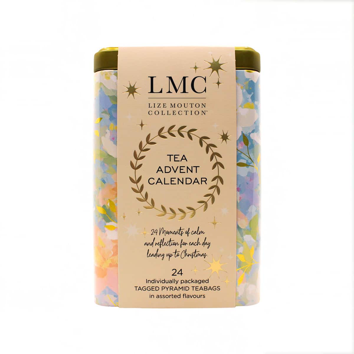 LMC Tea Advent Calendar - Festive Tin (24 x 2.5g Envelopes) - Image 2