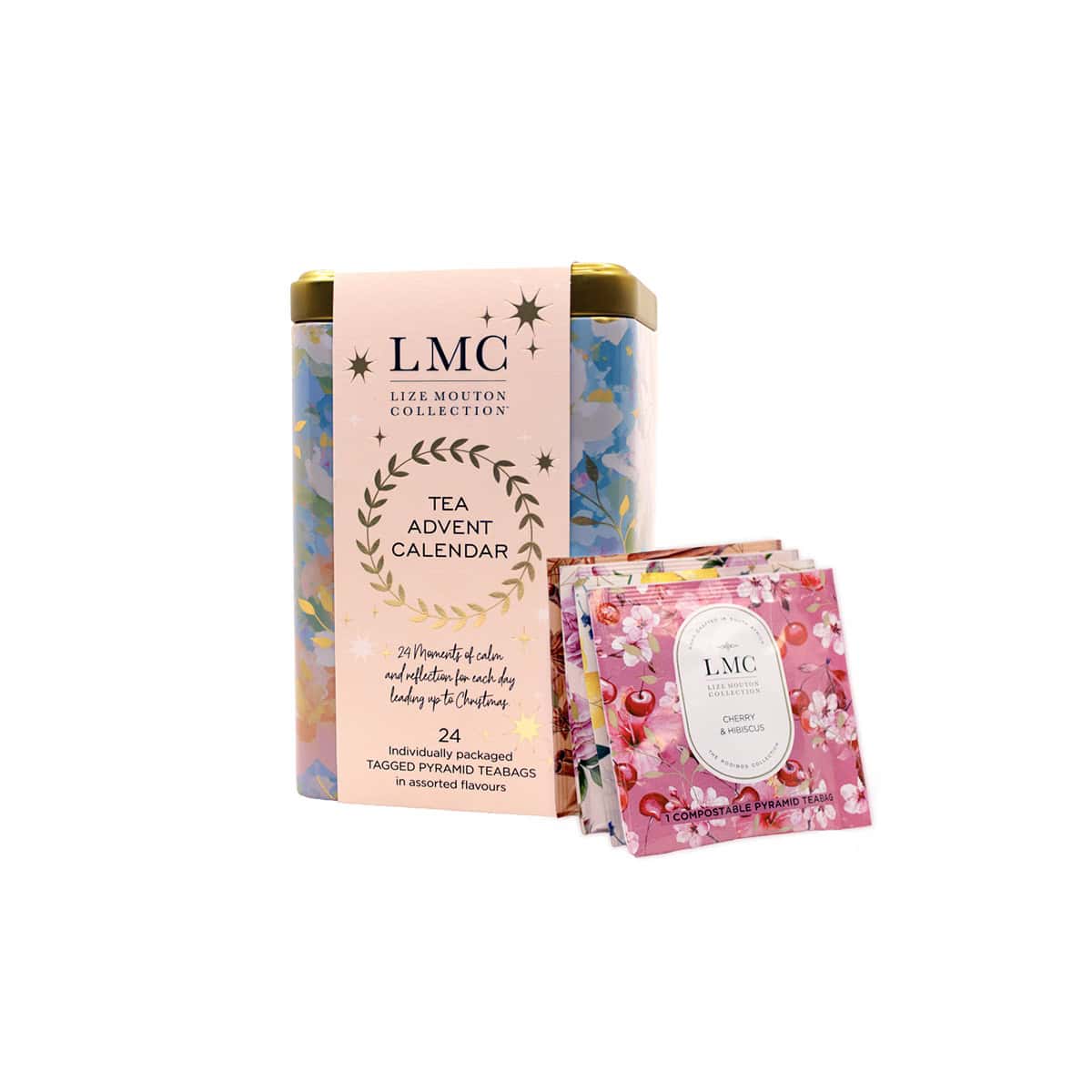 LMC Tea Advent Calendar - Festive Tin (24 x 2.5g Envelopes)
